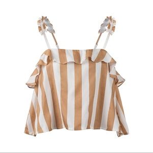 Sancia The Marquesa Top brown-print